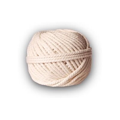 Corda de algodão trançada - Resistência 32 kg - 3 mm x 24 m Corda de algodão trançada - Resistência 32 kg - 3 mm x 24 m