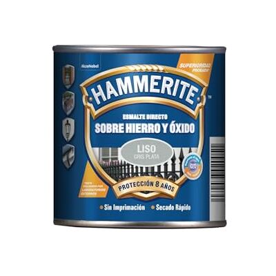 Hammerite Esmalte liso brilhante, cinzento prateado, 2,5 l (embalagem de 1) Hammerite Esmalte liso brilhante, cinzento prateado, 2,5 l (embalagem de 1)