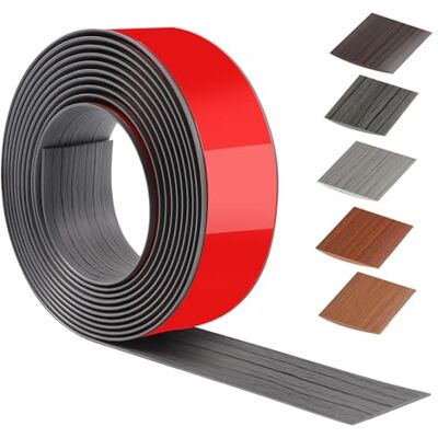 ztowoto 400 cm x 5 cm Faixa divisória de porta de chão auto-adesivo, PVC tira de limiar para cozinha, sala de estar ou casa de banho, transição para chão para unir ocos de chão ou azulejos (grão de madeira ztowoto 400 cm x 5 cm Faixa divisória de porta de chão auto-adesivo, PVC tira de limiar para cozinha, sala de estar ou casa de banho, transição para chão para unir ocos de chão ou azulejos (grão de madeira