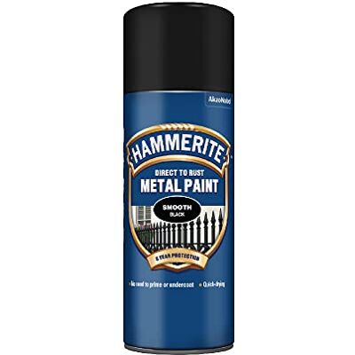 Hammerite Direct A Rust suave spray spray pintura todas as cores disponíveis preto Hammerite Direct A Rust suave spray spray pintura todas as cores disponíveis preto