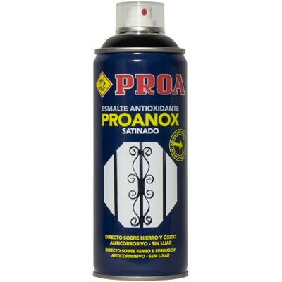 PROANOX - Esmalte antioxidante direto sobre ferrugem - Cinza médio - Spray PROANOX - Esmalte antioxidante direto sobre ferrugem - Cinza médio - Spray