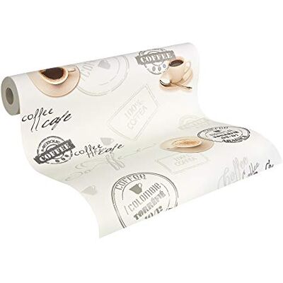 A.S. Création papel de parede Cocktail 2 bege castanho creme 10,05 m x 0,53 m A.S. Création papel de parede Cocktail 2 bege castanho creme 10,05 m x 0,53 m