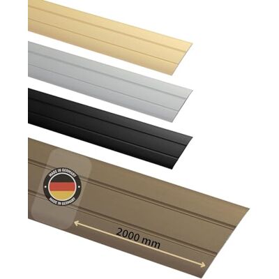 Gedotec Perfil de transição autocolante castanho 2000 mm alu comprimento 2 m largura 37 mm bronze anodizado Made in Germany sem perfuração fita limiar Gedotec Perfil de transição autocolante castanho 2000 mm alu comprimento 2 m largura 37 mm bronze anodizado Made in Germany sem perfuração fita limiar