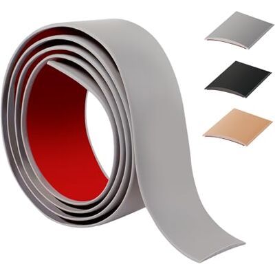 ztowoto 100 cm Faixa divisória de porta de chão auto-adesivo, flexível, tira de limiar de PVC, transição para chão para cozinha/sala de estar, tiras de transição do chão para unir ocos no chão/azulejos (4 cm ztowoto 100 cm Faixa divisória de porta de chão auto-adesivo, flexível, tira de limiar de PVC, transição para chão para cozinha/sala de estar, tiras de transição do chão para unir ocos no chão/azulejos (4 cm
