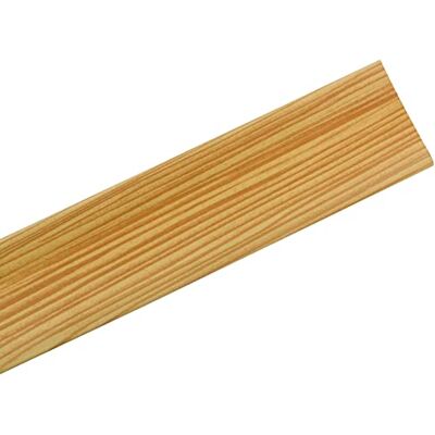 Amig Tapa-juntas de chão, 820 mm x 40 mm, tira de transição em degrau e adesivo, cobrem-cantos para encharcar uniões de madeira, parquet, terraço, mármore e azulejo, alumínio pinheiro Amig Tapa-juntas de chão, 820 mm x 40 mm, tira de transição em degrau e adesivo, cobrem-cantos para encharcar uniões de madeira, parquet, terraço, mármore e azulejo, alumínio pinheiro