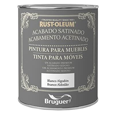Bruguer Rust-Oleum Tinta para móveis acetinado branco algodão 750 ml Bruguer Rust-Oleum Tinta para móveis acetinado branco algodão 750 ml