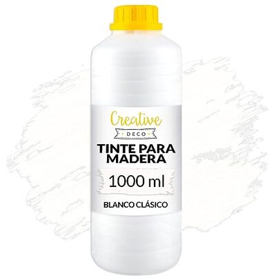 Creative 1L Verniz de madeira interior tinta à água cor branca, 1 L Creative 1L Verniz de madeira interior tinta à água cor branca, 1 L