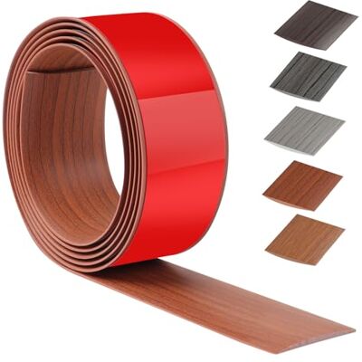 ztowoto 200 cm x 5 cm Faixa divisória de porta de chão auto-adesivo, PVC tira de limiar para cozinha, sala de estar ou casa de banho, transição para chão para unir ocos de chão ou azulejos (grão de madeira de ztowoto 200 cm x 5 cm Faixa divisória de porta de chão auto-adesivo, PVC tira de limiar para cozinha, sala de estar ou casa de banho, transição para chão para unir ocos de chão ou azulejos (grão de madeira de