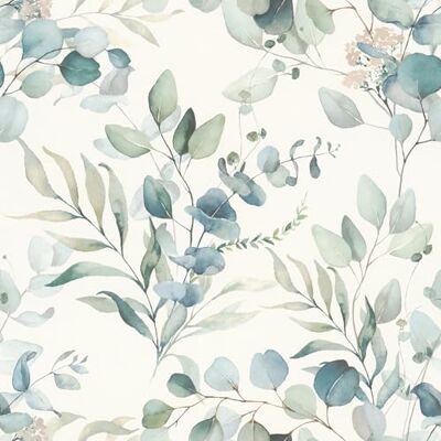 Rasch Papel de parede – papel de parede, design de eucalipto e plantas verdes Rasch Papel de parede – papel de parede, design de eucalipto e plantas verdes