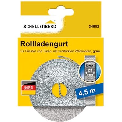Schellenberg fita de persiana de enrolar 23 mm, 4,5 m, cinzento Schellenberg fita de persiana de enrolar 23 mm, 4,5 m, cinzento