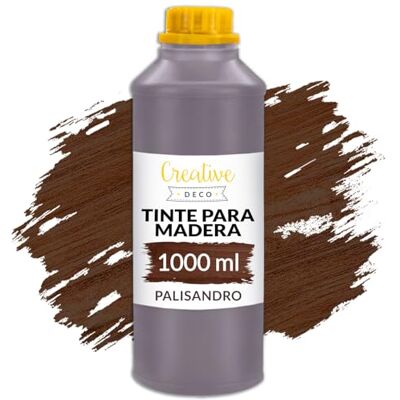 Creative 1L Verniz para Madeira Interior Tinta à Base de Água Cor Palisandro Marrom Escuro Secagem Rápida Não Tóxico Para Painéis de Madeira, Parquet, Concreto, Tijolo, Papel de Parede Creative 1L Verniz para Madeira Interior Tinta à Base de Água Cor Palisandro Marrom Escuro Secagem Rápida Não Tóxico Para Painéis de Madeira, Parquet, Concreto, Tijolo, Papel de Parede