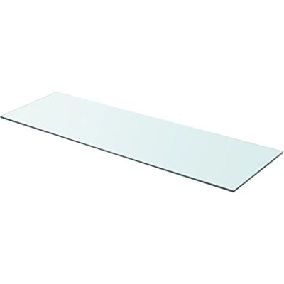 vidaXL Painel de prateleira de vidro claro 90 x 30 cm vidaXL Painel de prateleira de vidro claro 90 x 30 cm