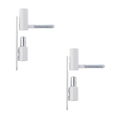 Gedotec Dobradiças – Dobradiças para porta de aço sólido, branco, , 2 unidades, para perfuração em janelas e portas, dobradiças de porta para madeira e plástico com rolamento de esferas Gedotec Dobradiças – Dobradiças para porta de aço sólido, branco, , 2 unidades, para perfuração em janelas e portas, dobradiças de porta para madeira e plástico com rolamento de esferas
