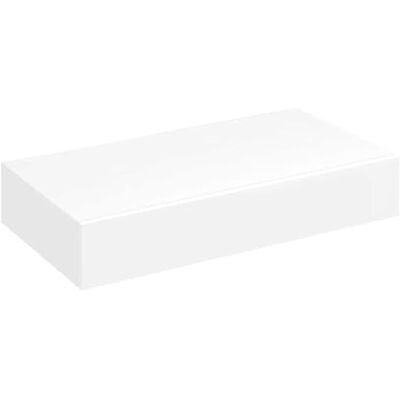 vidaXL Prateleira flutuante parede com 1 gaveta MDF branco para livros / DVD vidaXL Prateleira flutuante parede com 1 gaveta MDF branco para livros / DVD