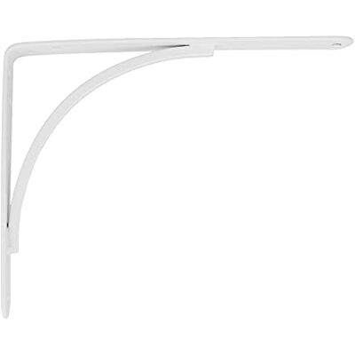 Amig Suporte para prateleiras de parede Esquadro metálico para prateleiras Ângulo para prateleiras Suporte para prateleiras Aço Cor Branca Medida: 250x200 mm Peso máx. recomendado: 65 Amig Suporte para prateleiras de parede Esquadro metálico para prateleiras Ângulo para prateleiras Suporte para prateleiras Aço Cor Branca Medida: 250x200 mm Peso máx. recomendado: 65