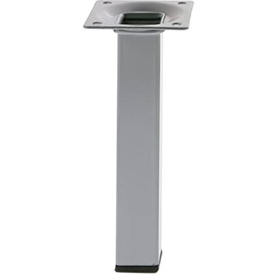 Amig Perna Quadrada para Móvel Modelo 3-25 x 25 x 600 mm com Parafuso de Regulação Aparafusável por 4 Pontos Suporta até 15 Kg/Perna Aço Prateado Amig Perna Quadrada para Móvel Modelo 3-25 x 25 x 600 mm com Parafuso de Regulação Aparafusável por 4 Pontos Suporta até 15 Kg/Perna Aço Prateado