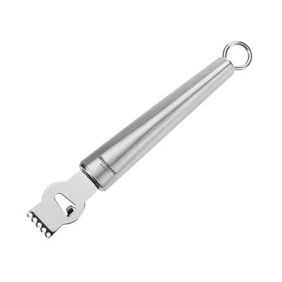 Westmark Raspador de limão/raspador de conchas com faca de estriar, comprimento: 17, 5 cm, aço inoxidável, Glory, prateado, Westmark Raspador de limão/raspador de conchas com faca de estriar, comprimento: 17, 5 cm, aço inoxidável, Glory, prateado,