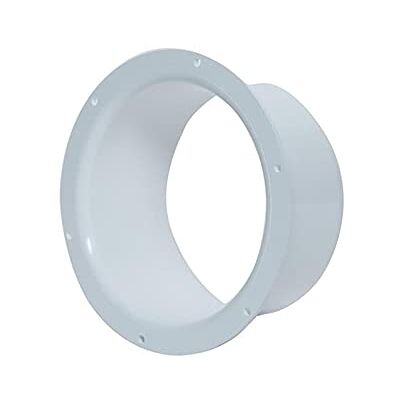 EUROPLAST 125 mm de diâmetro, flange de parede, montagem do tubo de ventilação, flange de conexão EUROPLAST 125 mm de diâmetro, flange de parede, montagem do tubo de ventilação, flange de conexão
