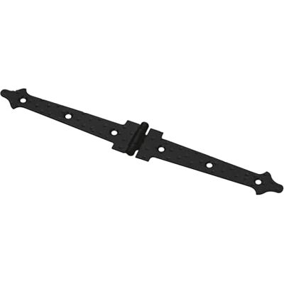 Amig Dobradiça de duas palhetas preta Mod. 552 Estilo forjado para portas de batente lisas de entrada e passagem exteriores e armários aço de acabamento 240 x 30 x 1,5 mm Amig Dobradiça de duas palhetas preta Mod. 552 Estilo forjado para portas de batente lisas de entrada e passagem exteriores e armários aço de acabamento 240 x 30 x 1,5 mm