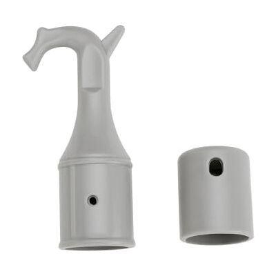 YINETTECH 2 peças ganchos para abrir janelas gancho barra para abrir janelas de 25 mm diâmetro interior gancho ABS com base antiderrapante adequado para janelas portas cinzento YINETTECH 2 peças ganchos para abrir janelas gancho barra para abrir janelas de 25 mm diâmetro interior gancho ABS com base antiderrapante adequado para janelas portas cinzento