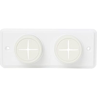 Merriway Bulk Hardware Toalha dupla / pano de suporte com parafusos (embalagem de 1) Merriway Bulk Hardware Toalha dupla / pano de suporte com parafusos (embalagem de 1)