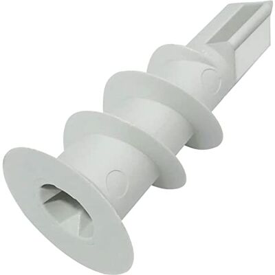 AERZETIX Conjunto de 50 buchas autoperfurantes 8 x 34 mm para placa de gesso, para parafusos M4,5/5,0 mm, sistema de fixação em painéis de gesso renovação, em plástico AERZETIX Conjunto de 50 buchas autoperfurantes 8 x 34 mm para placa de gesso, para parafusos M4,5/5,0 mm, sistema de fixação em painéis de gesso renovação, em plástico