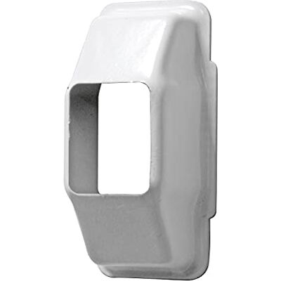 Amig Capa ou invólucro de sobreposição de alumínio para o guia superior da fita de persiana, tampa cobre polias perfeita para fitas de 22 mm, branco Amig Capa ou invólucro de sobreposição de alumínio para o guia superior da fita de persiana, tampa cobre polias perfeita para fitas de 22 mm, branco