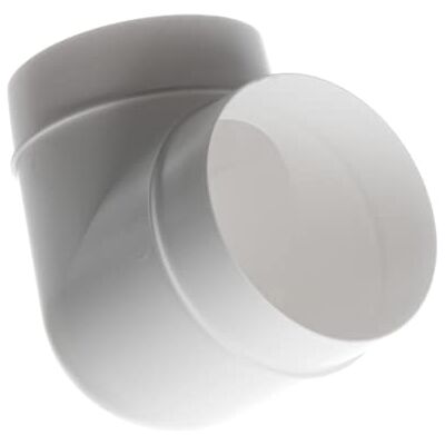 EUROPLAST Ø 125 mm Cotovelo de 90 ° para tubo redondo, plástico PVC EUROPLAST Ø 125 mm Cotovelo de 90 ° para tubo redondo, plástico PVC