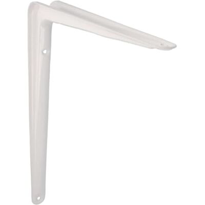 Amig Suporte para Prateleira de Parede Esquadro em Aço 350X300 mm Cor Branca Resistente até 40 Kg Ângulo para Prateleiras Suporte para Prateleiras Fácil de Instalar Amig Suporte para Prateleira de Parede Esquadro em Aço 350X300 mm Cor Branca Resistente até 40 Kg Ângulo para Prateleiras Suporte para Prateleiras Fácil de Instalar