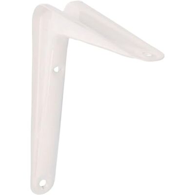 Amig Suporte para Prateleira de Parede Esquadro em Aço 200X150 mm Cor Branca Resistente até 35 Kg Ângulo para Prateleiras Suporte para Prateleiras Fácil de Instalar Amig Suporte para Prateleira de Parede Esquadro em Aço 200X150 mm Cor Branca Resistente até 35 Kg Ângulo para Prateleiras Suporte para Prateleiras Fácil de Instalar