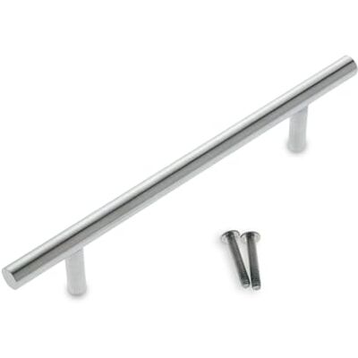 Amig Puxador para móveis, aço inoxidável 18/8, mate, 22 mm, resistente e durável, fácil de instalar, moderno e elegante Amig Puxador para móveis, aço inoxidável 18/8, mate, 22 mm, resistente e durável, fácil de instalar, moderno e elegante