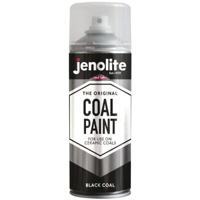 JENOLITE Tinta de carvão preto, 400 ml, rejuvenesce carvões artificiais, fogões, fogões, lareiras, etc. Acabamento mate. (adequado para temperaturas até 600ºC / 1100ºF) JENOLITE Tinta de carvão preto, 400 ml, rejuvenesce carvões artificiais, fogões, fogões, lareiras, etc. Acabamento mate. (adequado para temperaturas até 600ºC / 1100ºF)