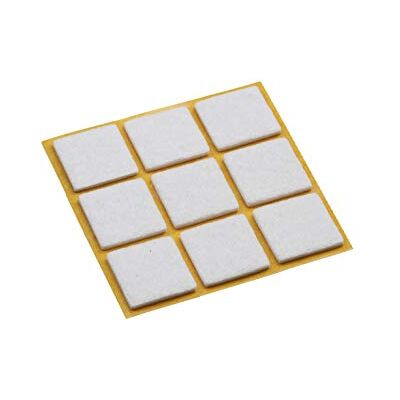 Metafranc Protetores de feltro para móveis e cadeiras, autocolantes, 9 unidades, cor branca, 25 x 25 mm (9 Stück) Metafranc Protetores de feltro para móveis e cadeiras, autocolantes, 9 unidades, cor branca, 25 x 25 mm (9 Stück)