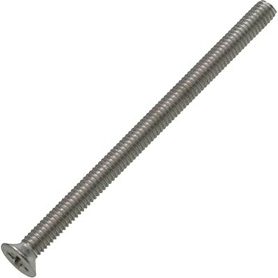 AERZETIX C59504 Conjunto de 10 parafusos de metal M4 x 60 mm com cabeça fresada, impressão PH2, DIN 965, em aço inoxidável A2, rosca métrica padrão, chave de fendas montagem fixação AERZETIX C59504 Conjunto de 10 parafusos de metal M4 x 60 mm com cabeça fresada, impressão PH2, DIN 965, em aço inoxidável A2, rosca métrica padrão, chave de fendas montagem fixação