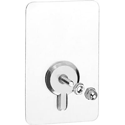 QWORK ® 15 peças de parafusos adesivos removíveis, pregos de parede sem furar haste de parafuso de 14 mm 5 x 8 cm carga de 10 kg QWORK ® 15 peças de parafusos adesivos removíveis, pregos de parede sem furar haste de parafuso de 14 mm 5 x 8 cm carga de 10 kg