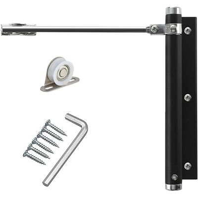 YUOIP ® Fechadura de portas,Fechadura de portas automática,Corpo de liga de alumínio,Molas ajustáveis de fechadura de portas,Suportes de rolamentos,Fácil de instalar,Força da mola 45kg (1 peça preto) YUOIP ® Fechadura de portas,Fechadura de portas automática,Corpo de liga de alumínio,Molas ajustáveis de fechadura de portas,Suportes de rolamentos,Fácil de instalar,Força da mola 45kg (1 peça preto)