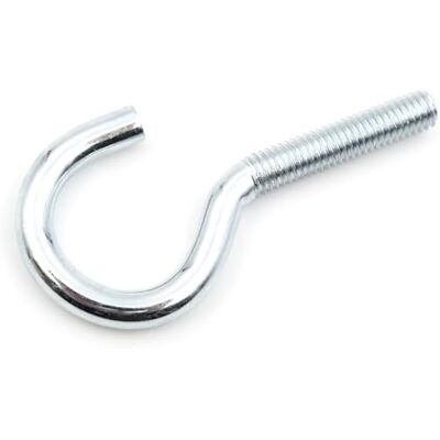Design61 10 ganchos de rosca curvos, M5 x 50 mm, ganchos de parede com rosca, ganchos para aparafusar, galvanizados para parede e teto para fixação de cordas, correntes, plantas, lâmpadas Design61 10 ganchos de rosca curvos, M5 x 50 mm, ganchos de parede com rosca, ganchos para aparafusar, galvanizados para parede e teto para fixação de cordas, correntes, plantas, lâmpadas