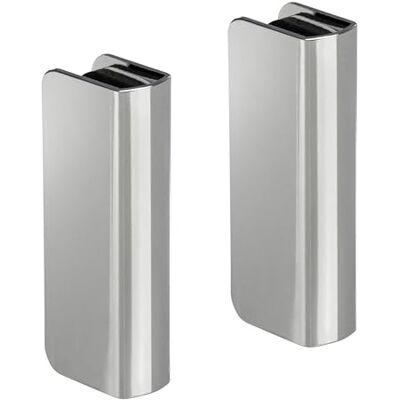 Gedotec Fechadura de pressão magnética para fixação de móveis Contraplaca Suporte para vidro de espessura 4-6 mm Aço cromado placa magnética para portas e vitrines de vidro 2 peças Gedotec Fechadura de pressão magnética para fixação de móveis Contraplaca Suporte para vidro de espessura 4-6 mm Aço cromado placa magnética para portas e vitrines de vidro 2 peças