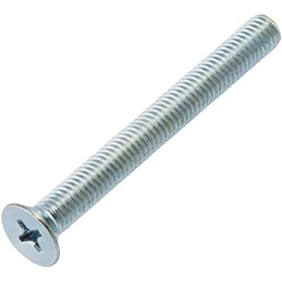 AERZETIX C59682 Conjunto de 50 parafusos de metal M5 x 45 mm com cabeça fresada PH2 DIN 965 em aço carbono dureza 4.8 acabamento galvanizado para fixação de parafusos de parafusos de AERZETIX C59682 Conjunto de 50 parafusos de metal M5 x 45 mm com cabeça fresada PH2 DIN 965 em aço carbono dureza 4.8 acabamento galvanizado para fixação de parafusos de parafusos de