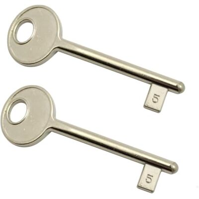 GAMOBIFER Chave de fechadura interna AGB embutida (niquelado, número 5) GAMOBIFER Chave de fechadura interna AGB embutida (niquelado, número 5)