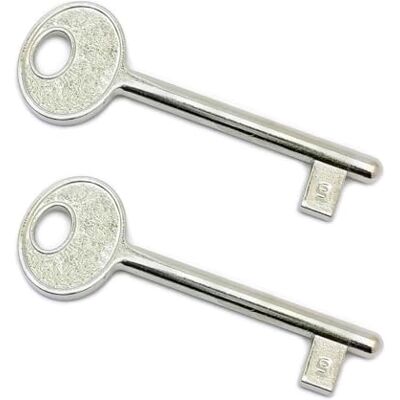 GAMOBIFER Chave de fechadura interna AGB embutida (niquelada, número 9) GAMOBIFER Chave de fechadura interna AGB embutida (niquelada, número 9)