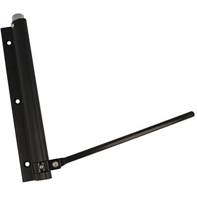 Amig Dobradiça de mola de alumínio com braço de aço inoxidável Mod. 200 190 x 180 mm Regular a potência de fecho de portas leves máximo 40 kg acabamento preto mate Amig Dobradiça de mola de alumínio com braço de aço inoxidável Mod. 200 190 x 180 mm Regular a potência de fecho de portas leves máximo 40 kg acabamento preto mate