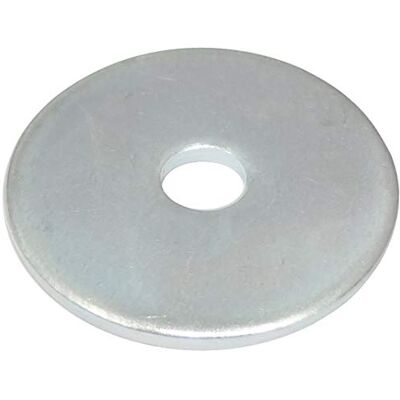 AERZETIX C44416 Conjunto de 20 arruelas planas largas M6 x 30 mm espessura 2 mm DIN9021 aço galvanizado cor prata montagem parafuso parafuso porca aperto estanqueidade fixação AERZETIX C44416 Conjunto de 20 arruelas planas largas M6 x 30 mm espessura 2 mm DIN9021 aço galvanizado cor prata montagem parafuso parafuso porca aperto estanqueidade fixação