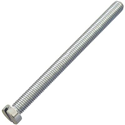 AERZETIX C60235 Conjunto de 5 parafusos de metal com cabeça cilíndrica M8 x 100 mm com impressão ranhurada S parafuso de montagem DIN 84, dureza 4,8, em aço galvanizado, cor prata AERZETIX C60235 Conjunto de 5 parafusos de metal com cabeça cilíndrica M8 x 100 mm com impressão ranhurada S parafuso de montagem DIN 84, dureza 4,8, em aço galvanizado, cor prata