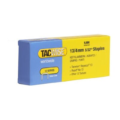 TACWISE grampos galvanizados de tipo 4 mm, metalizado, 13 / 4 mm, conjunto de 5000 peças TACWISE grampos galvanizados de tipo 4 mm, metalizado, 13 / 4 mm, conjunto de 5000 peças
