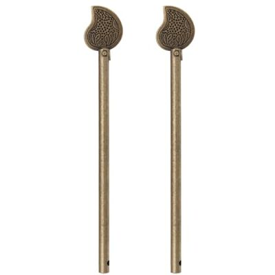 eMagTech 2 peças de pino de bloqueio de bronze retro pino de bloqueio chinês trava de chave de armário de estilo de folha parafuso de porta para porta de gaveta armário porta de sapato porta (14 mm) eMagTech 2 peças de pino de bloqueio de bronze retro pino de bloqueio chinês trava de chave de armário de estilo de folha parafuso de porta para porta de gaveta armário porta de sapato porta (14 mm)