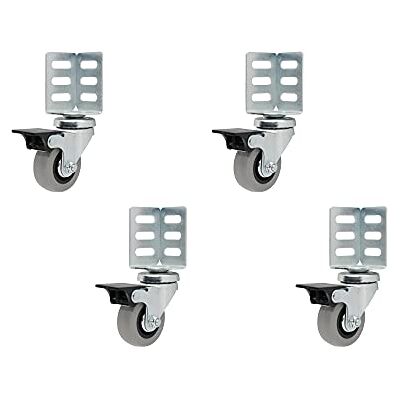 Shepherd Hardware Rodas giratórias canto giratório, cinzento Shepherd Hardware Rodas giratórias canto giratório, cinzento