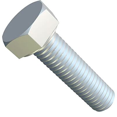 Keple M6 x 50 Parafusos de cabeça hexagonal, parafusos hexagonais métricos, parafusos de cabeça para construção metálica, automotiva, máquinas, aço galvanizado Class 8,8 DIN933 6 mm x 50 mm (embalagem de Keple M6 x 50 Parafusos de cabeça hexagonal, parafusos hexagonais métricos, parafusos de cabeça para construção metálica, automotiva, máquinas, aço galvanizado Class 8,8 DIN933 6 mm x 50 mm (embalagem de