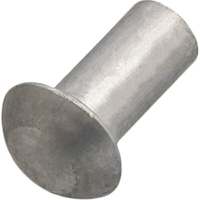 AERZETIX Conjunto de 10 rebites em alumínio Ø 6 x 12 mm com cabeça semiredonda abaulada rebite sólido / para bater DIN 660 cor prata montagem não desmontável chapa de couro rebitadora AERZETIX Conjunto de 10 rebites em alumínio Ø 6 x 12 mm com cabeça semiredonda abaulada rebite sólido / para bater DIN 660 cor prata montagem não desmontável chapa de couro rebitadora