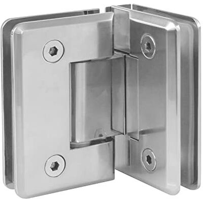 Amig Dobradiça de chuveiro fixa em L de Zamak 88 x 54 mm modelo B níquel mate indicado para candeeiros de chuveiro de vidro 8 12 mm de espessura carga máxima por par: 35 kg Amig Dobradiça de chuveiro fixa em L de Zamak 88 x 54 mm modelo B níquel mate indicado para candeeiros de chuveiro de vidro 8 12 mm de espessura carga máxima por par: 35 kg